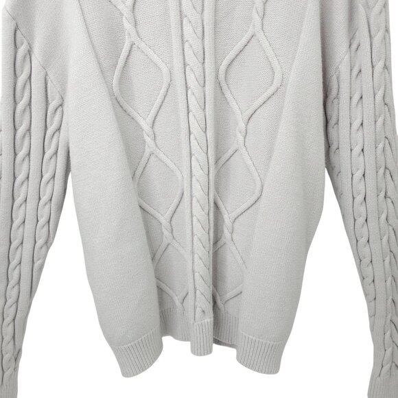 Disney Star Wars Stormtrooper Cable Knit Sweater Adult XL Long Sleeve Gray - Picture 15 of 16